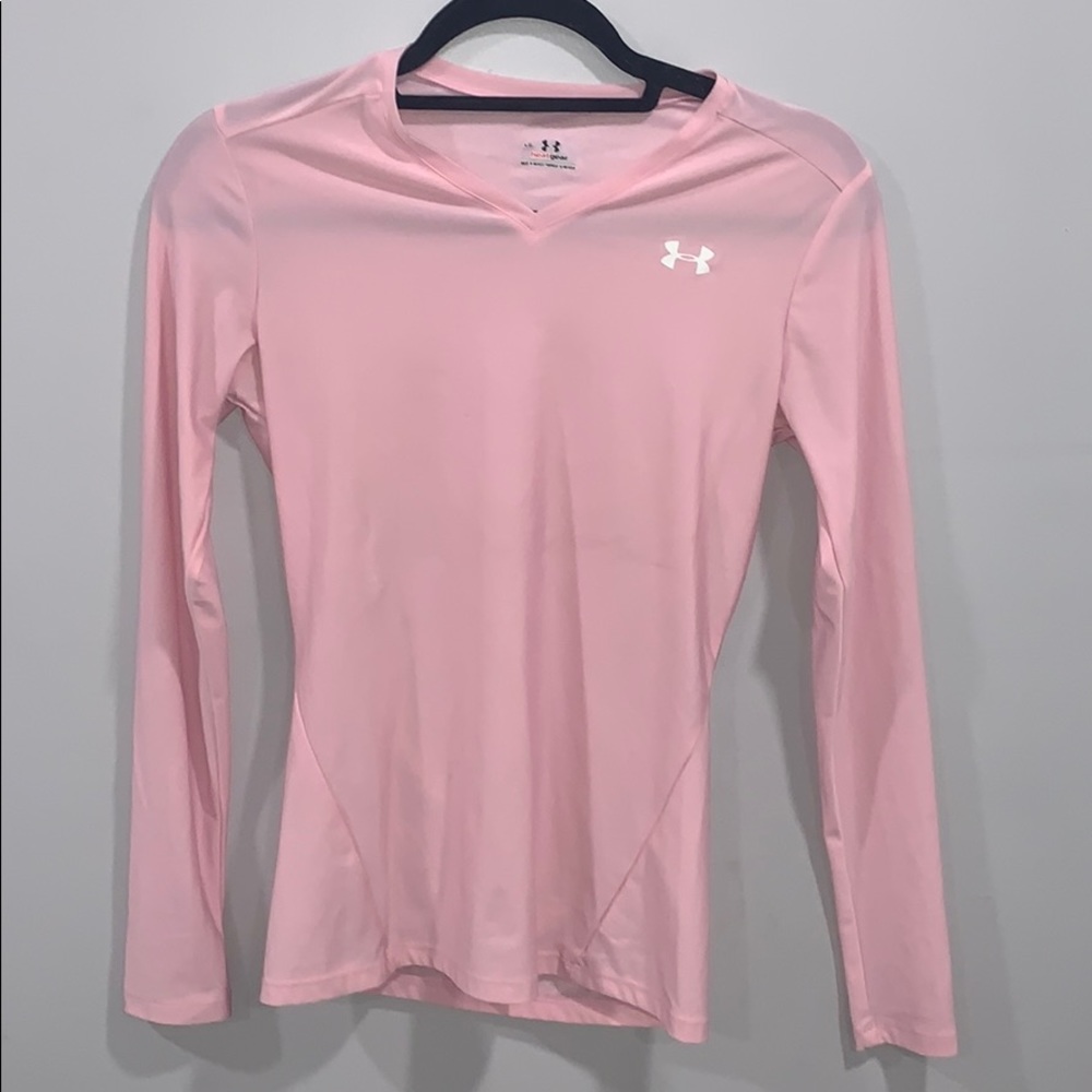 Kids Pink Under-armor long sleeve